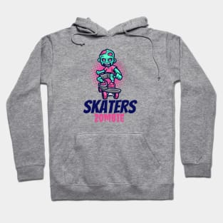 Zombie riding skate cute zombie design Hoodie